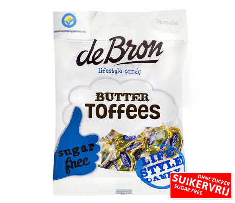 De Bron Butter Toffees - bez cukru - woreczek 70 g