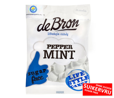 De Bron Peppermint - bez cukru - opakowanie 80 g