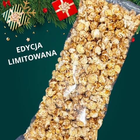 Popcorn słodki o smaku PIERNIKA - Edycja limitowana - torebka 200 g