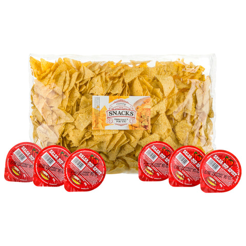 Nachos solone 750 g + sos salsa 6 x 90 g - JAK W KINIE! I crunchysnack.pl