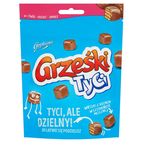 Grześki Tyci w mlecznej czekoladzie - opakowanie 120 g