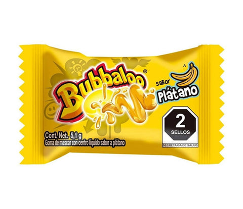 Bubbaloo Gum Platano 5,1 gr. (Mexico)