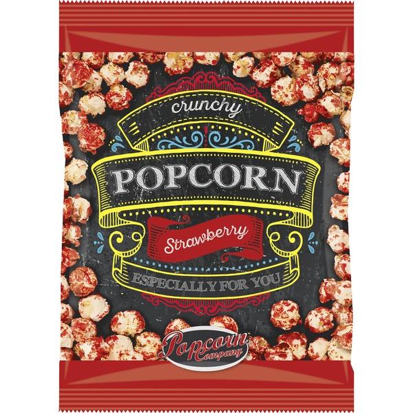Popcorn Crunchy o smaku truskawkowym crunchysnack.pl