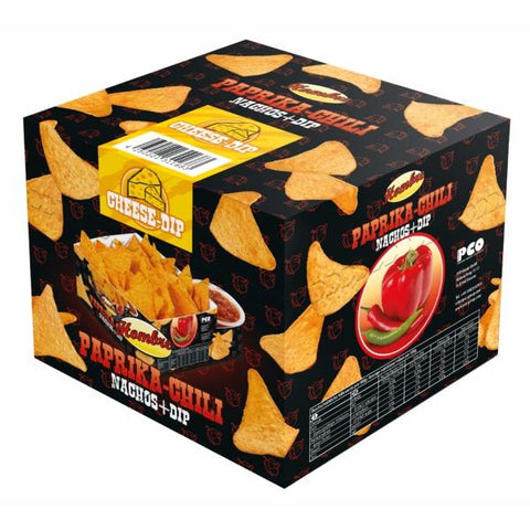 Hombre Nachos BOX Chili 100G z sosem SEROWYM