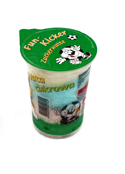Kolorowa wata cukrowa Fun-Kicker- kubek 20g / 500ml