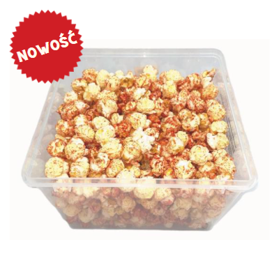 Popcorn słodki o smaku truskawki - box 190 g I crunchysnack.pl