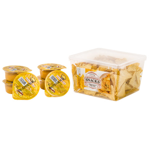Nachosy SOLONE BOX 450 g z sosami SALSA, SEROWYM i ŚMIETANOWYM