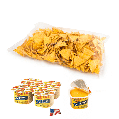 Nachosy CHILI 750 g z ORYGINALNYM sosem serowym z USA - klasyka z USA! I crunchysnack.pl