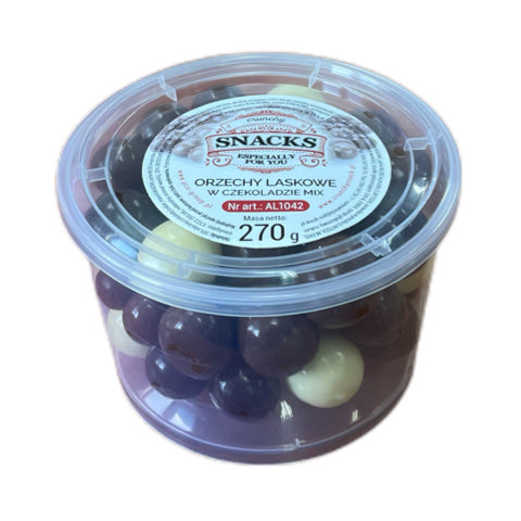 Orzechy laskowe w czekoladzie Mix - kubek 250 g