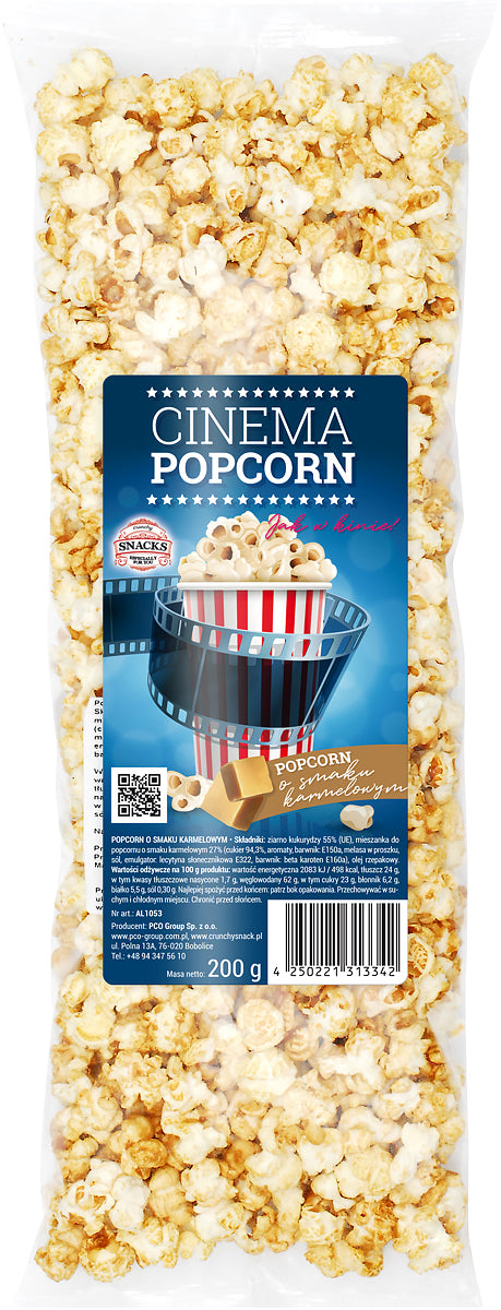 Popcorn karmelowy - woreczek 200 g