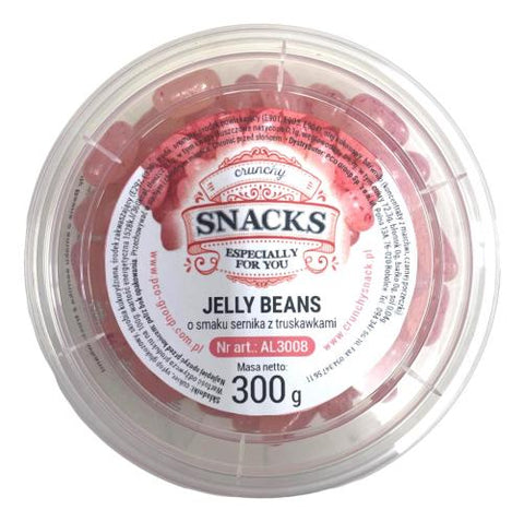 Jelly Beans o smaku sernika z truskawkami - kubek 300 g