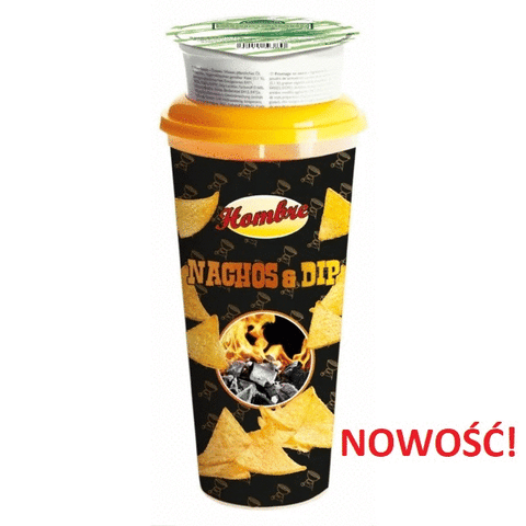 Nachosy BBQ w kubku z sosem śmietanowym