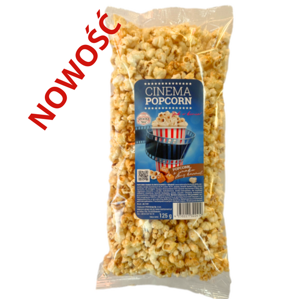 Popcorn o smaku słonego karmelu - woreczek 125 g