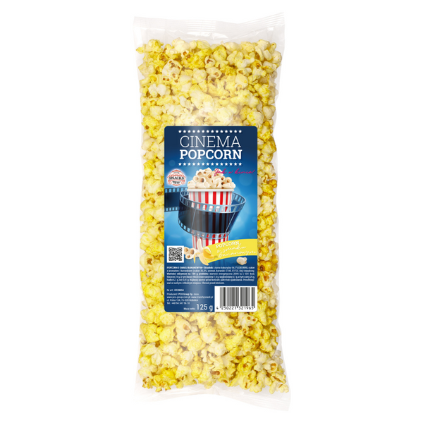 Popcorn słodki o smaku bananowym - woreczek 125 g