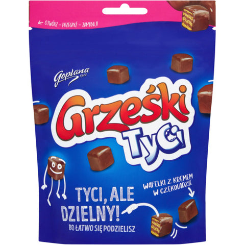 Grześki Tyci w deserowej czekoladzie - opakowanie 120 g