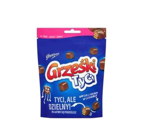Grześki Tyci w deserowej czekoladzie - opakowanie 120 g