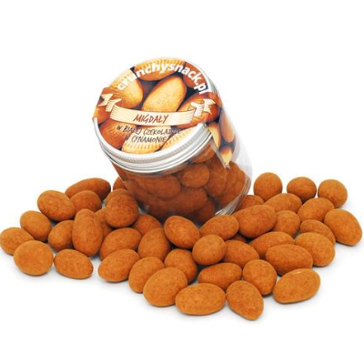Confiserie - Migdały w białej czekoladzie w cynamonie