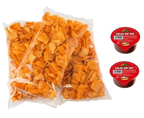 Crunchy Crisps BBQ 200g x1 szt  z sosem  salsa 2 szt.  - JAK W KINIE!