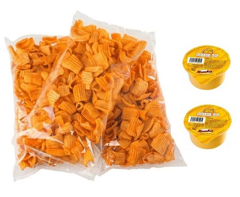 Crunchy Crisps BBQ 200g x 1szt. z sosem  serowym 2 szt.  - JAK W KINIE!