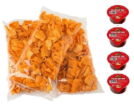 Crunchy Crisps BBQ 200g x 1 szt. z sosem  salsa 4 szt.   - JAK W KINIE!