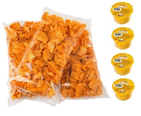 Crunchy Crisps BBQ 200g x 1 szt. z sosem  serowym 4 szt.   - JAK W KINIE!