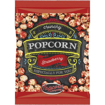 Popcorn Crunchy truskawkowy - woreczek 100g