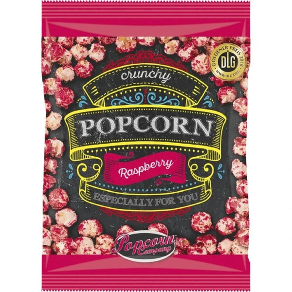 Popcorn Crunchy o smaku malinowym - woreczek 100 g