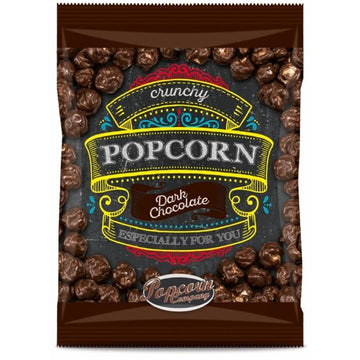 Popcorn Crunchy w czarnej czekoladzie - woreczek 125 g