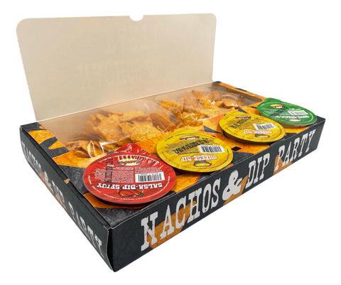 Hombre Nachos TACKA - nachosy 250 g; sosy: salsa x 1, serowy x , 2 śmietanowy x 1  I   crunchysnack.pl