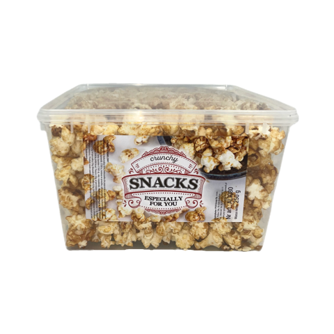 Popcorn prażony KARMELOWY - BOX 250 g  I   Crunchysnack.pl