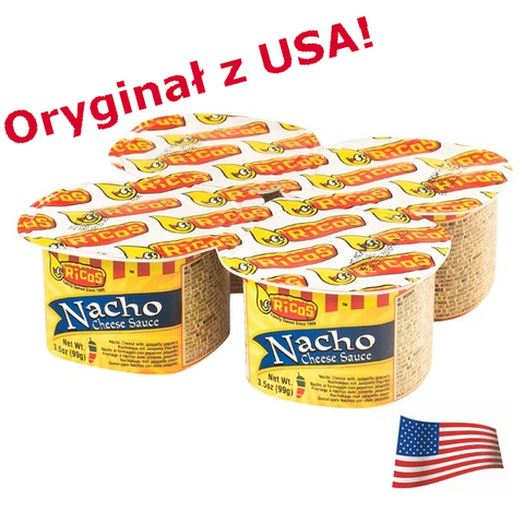 Nachosy SEROWE 750 g z ORYGINALNYM sosem serowym z USA - klasyka z USA!