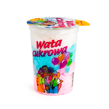 Kolorowa wata cukrowa - kubek 20g / 500ml